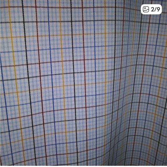 Banana Republic Blue and White Plaid Shirt- No Iron - Picture 4 of 7